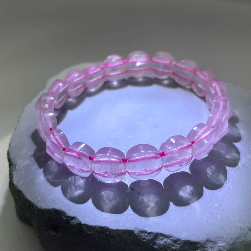 Pearl & Rose Crystal Bracelet Set 珍珠粉晶雙鍊組｜優雅甜美系列