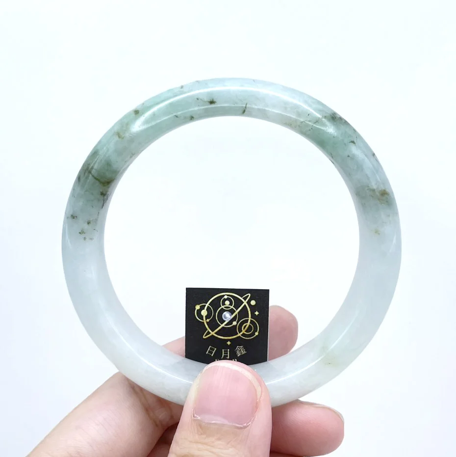 天然翡翠飄花玉鐲