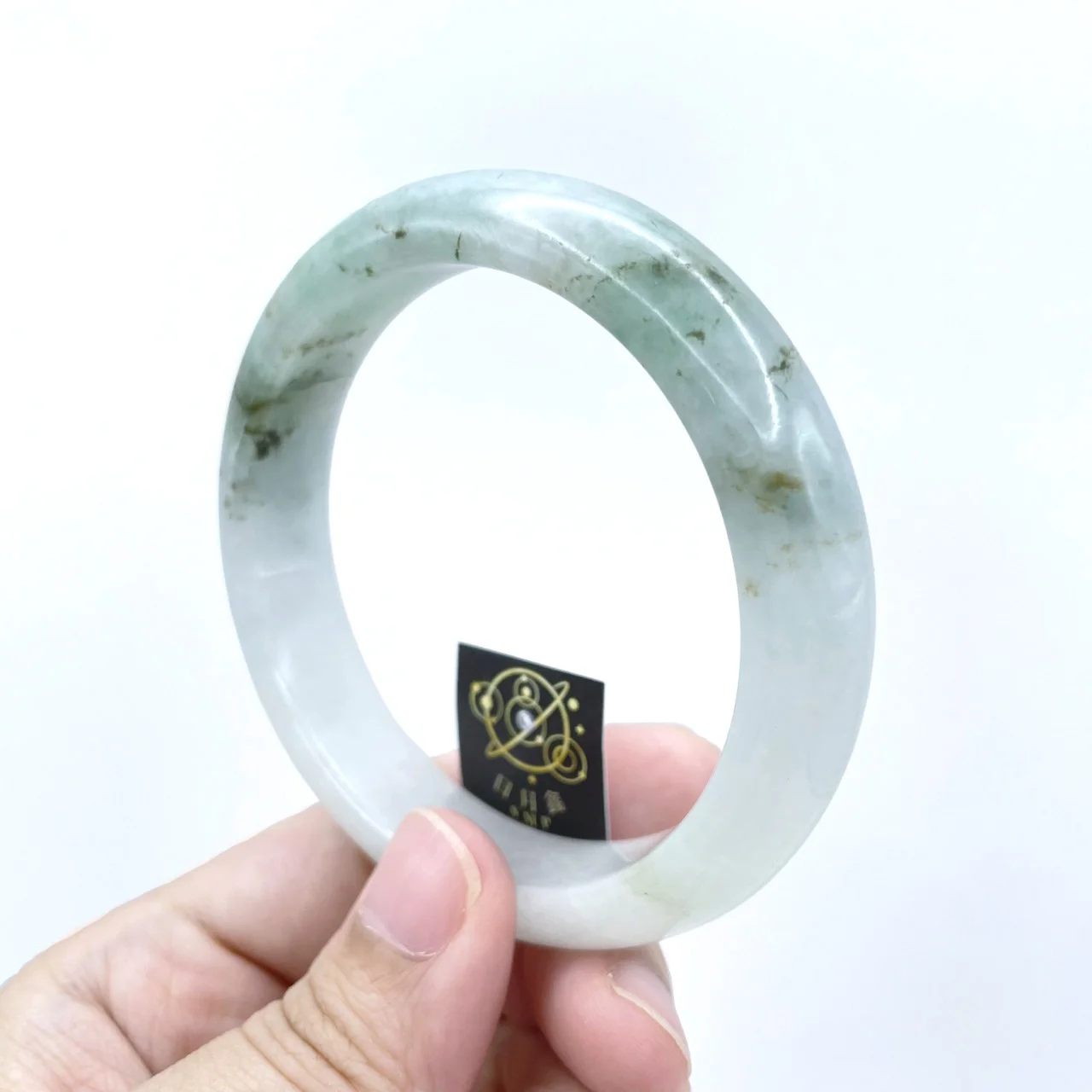 天然翡翠飄花玉鐲