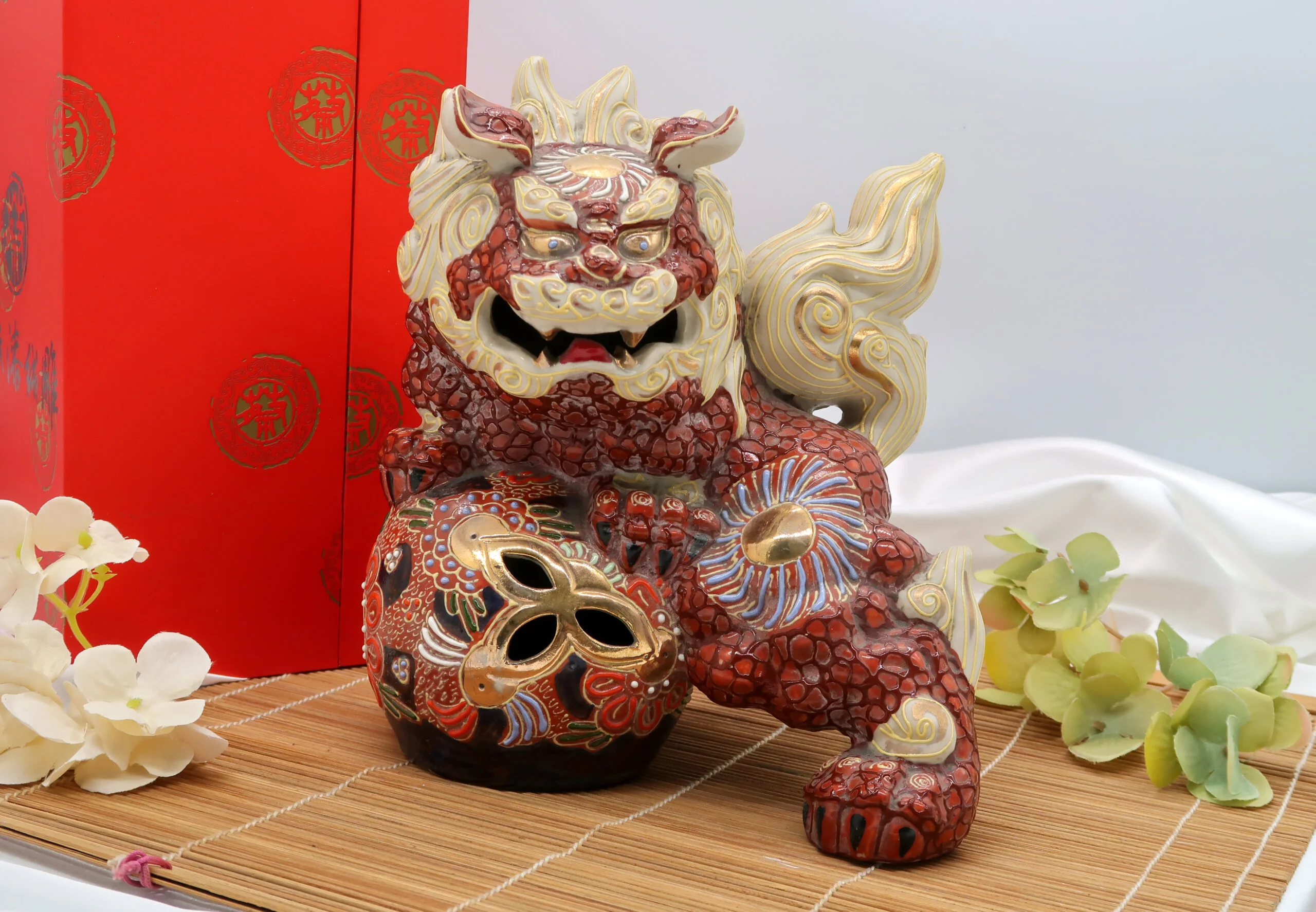 《祥麟瑞耀》彩陶麒麟擺飾｜彩陶藝術擺飾・精品收藏・企業送禮・開幕賀禮