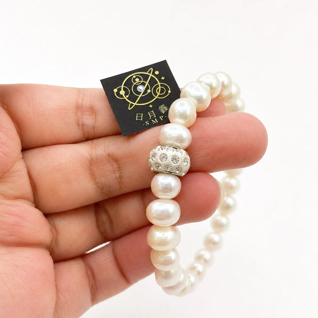 Pearl & Rose Crystal Bracelet Set 珍珠粉晶雙鍊組｜優雅甜美系列