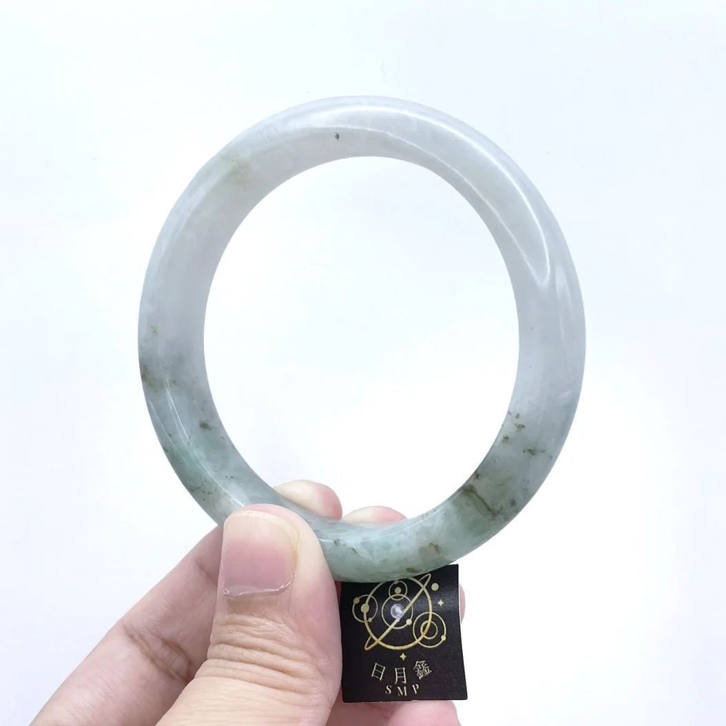 天然翡翠飄花玉鐲