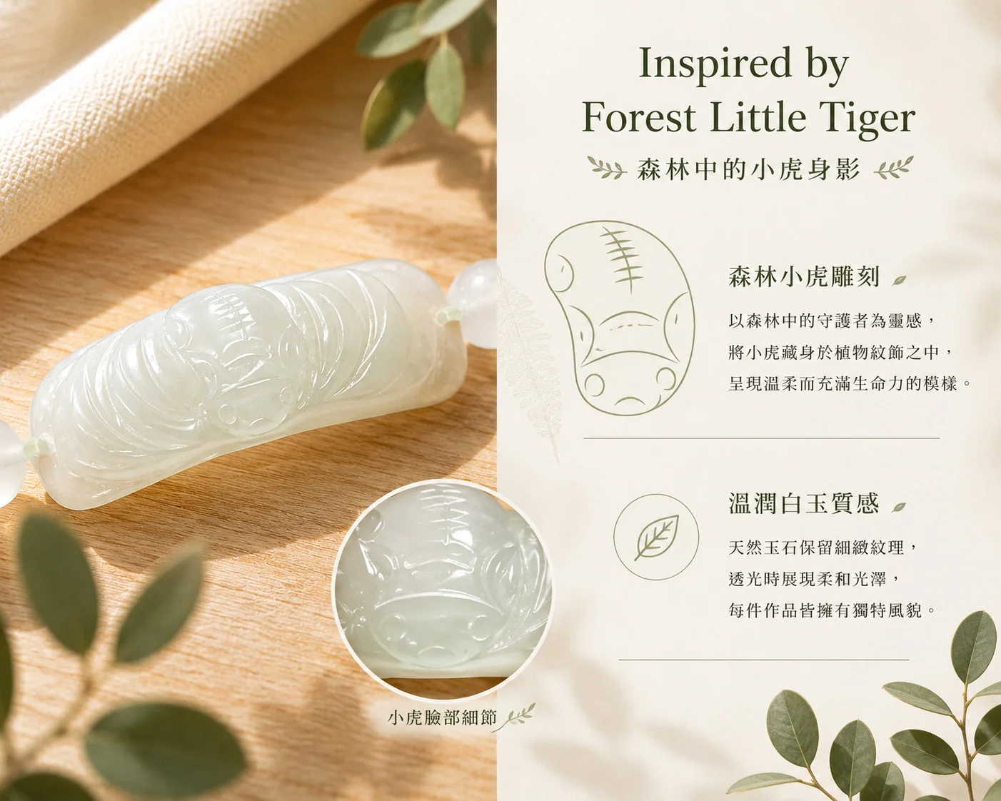 森林小虎玉手鍊