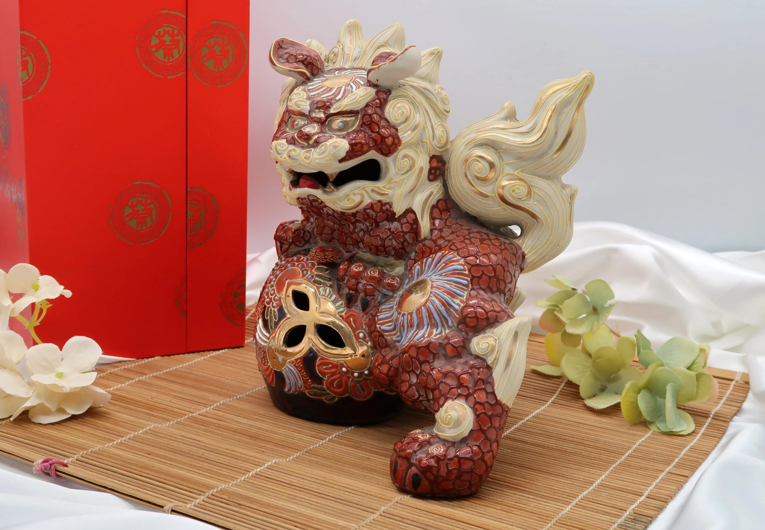 《祥麟瑞耀》彩陶麒麟擺飾｜彩陶藝術擺飾・精品收藏・企業送禮・開幕賀禮